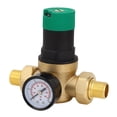 thumbnail image 1 of Brass Water Hose Pressure Regulator RV Water Pressure Regulator with 0-60mpa Meter, 1 of 7