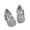 Gray, variant on Girls Mary Jane Flat Sandals Closed Toe Mesh Breathable Hook and Loop Plaid Bow Soft Soled Summer Princess Shoes