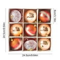 thumbnail image 2 of Christmas Ball Ornament Set With Macaron Design, Plastic Material For Tree Decoration, Home Party Decor 3X3X3In 0.6Lb, 2 of 6