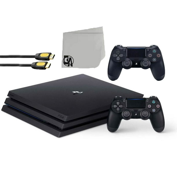 Sony PlayStation 4 Pro 1TB Gaming Console Black 2 Controller Included BOLT AXTION Bundle