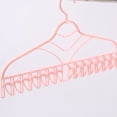 thumbnail image 4 of Pink Multifunctional Clothes Drying Rack: Wrinkle-Free Hanger with V-Shaped Clip Hook for Bra and Socks, 4 of 5