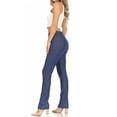 thumbnail image 2 of Women's Casual Comfy Slim Pocket Jeggings Jeans Pants with Button, 2 of 6