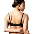 thumbnail image 2 of Chantelle Rive Gauche Cut-and-Sew Cup Bra Black 34C, 2 of 4