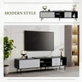 thumbnail image 6 of Vinsetto Modern TV Stand for 80" TV, Black+Grey, 6 of 9