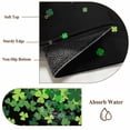 thumbnail image 6 of Runner Rug 2'x6', St. Patrick's Day Washable Non-Slip Hallway Runner Rugs, Spring Lucky Shamrocks Leaves Black Bedside Rugs Floor Mats Carpet Runners for Kitchen Bathroom Laundry Room, 6 of 8