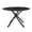 Black, variant on Round MDF Dining Table for Small Gatherings / Sturdy, Low - maintenance and Elegant