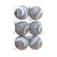 thumbnail image 2 of Juego de Bolas Navideñas Antiguas de Pvc Gris de 8 Cm (3,15") para Colgar En Caja | 6 Piezas | Decoración Navideña - Lyh250804008Gy, 2 of 6