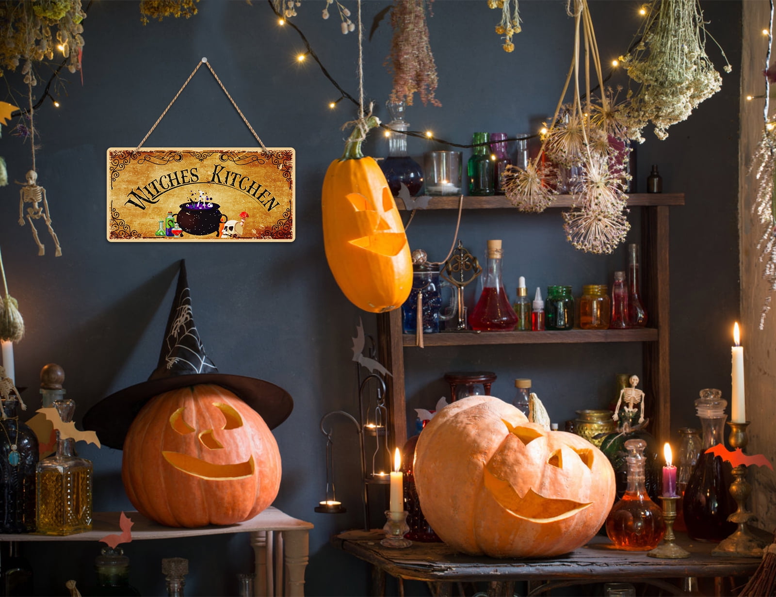 Halloween Holzschild 'Nicht Jede Hexe Lebt In Salem' – 30x20 Cm, Rustikale Küchendeko Mit Aufhängeseil