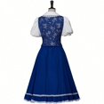 thumbnail image 4 of Women's Princess Dress Blue Sequined Maid Dress, 4 of 7
