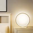 thumbnail image 2 of Lámpara táctil de cabecera Lámpara de mesa circular regulable, lámpara de escritorio de anillo moderna, luz decorativa de mesita de noche USB para lectura dormitorio y oficina, 2 of 5