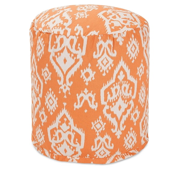 Majestic Home Goods Raja Pouf, Small, Peach