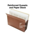thumbnail image 4 of MyOfficeInnovations Expand File Pocket w/Tyvek Reinf 7" Exp Straight Tab Ltr Br 5/PK 378737, 4 of 5