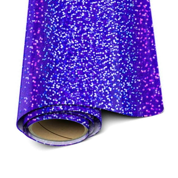 Siser Holograhic Vinyl - Royal Blue HTV - 20"x 1 yard (36" total) Iron On Vinyl Heat Transfer Vinyl