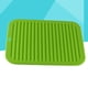 thumbnail image 5 of Tapete aislante con diseño de ondas para cocina, escurridor de platos y tazas, bandeja secadora, herramienta para drenar agua (verde), 5 of 5