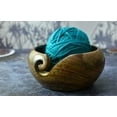 thumbnail image 5 of Ajuny Wooden Yarn Bowl Wool Ball Holder With Elegant Design Gifts 6x3", 5 of 6