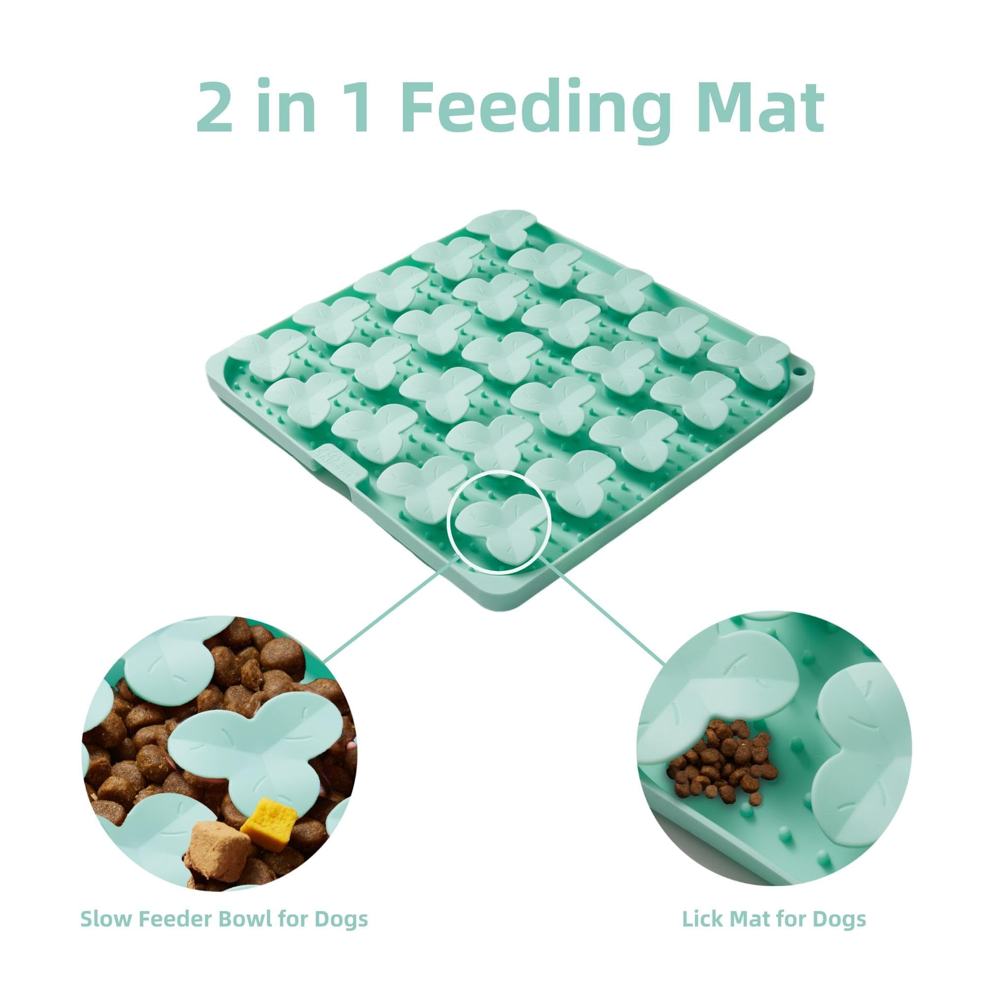 PuzzleFeeder Dog Puzzle Mat Green