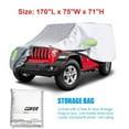 Waterproof Car Cover for Jeep Wrangler JK, JL, CJ, YJ & TJ 2Door 1987