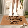 thumbnail image 4 of HomelyJoy Hilarious Welcome Doormat, Funny & Personalized Front Door Mat, Cute Outdoor/Indoor Mat with Anti-Slip Back, Great Gift for Homeowners, 23.6 X 15.8 In, 4 of 7
