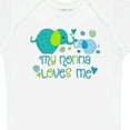 thumbnail image 4 of Inktastic My Nonna Loves Me Cute Elephants Boys or Girls Baby Bodysuit, 4 of 5