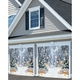 thumbnail image 5 of 8X6FT Winter Snow Forest Garage Door Decorations Glitter Xmas Tree Photo Christmas Farmhouse Door Cover Garage Door Banner for Outdoor Indoor Wonderland Party Photo Background Photography Backdrop, 5 of 5