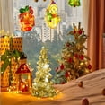 thumbnail image 6 of Lighted Christmas Tree Ornaments Mercury Glass Christmas Tree Figurines with LED Lights Tabletop Lighted Xmas Tree Battery Operated Table Centerpiece for Holiday Fireplace Decor Winter Gifts, 6 of 6