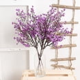 thumbnail image 6 of 6pcs Babys Breath Artificial Flowers Fake Silk Real Touch Floral Bouquet Home Office Farmhouse Wedding Centerpiece Arrangements Decor for Vase, 6 of 9