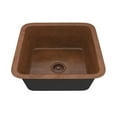 thumbnail image 2 of ANZZI  Isle Drop-In 19" Single Bowl Kitchen Sink-Hammered Copper - hammered antique copper, 2 of 5
