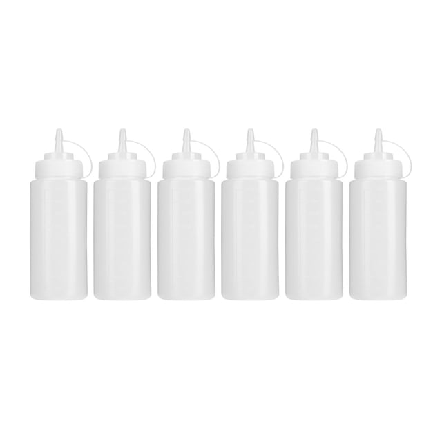 Dispensador de salsa de tomate (6 unidades, 480 ml) para aderezo de ensaladas, utensilios de cocina para el hogar