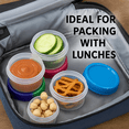 thumbnail image 4 of Twist Top 4-Pack Condiment Cups with Lids – 1.18 oz BPA-Free Leakproof Mini Dressing Containers, Assorted Color Tops, 4 of 7