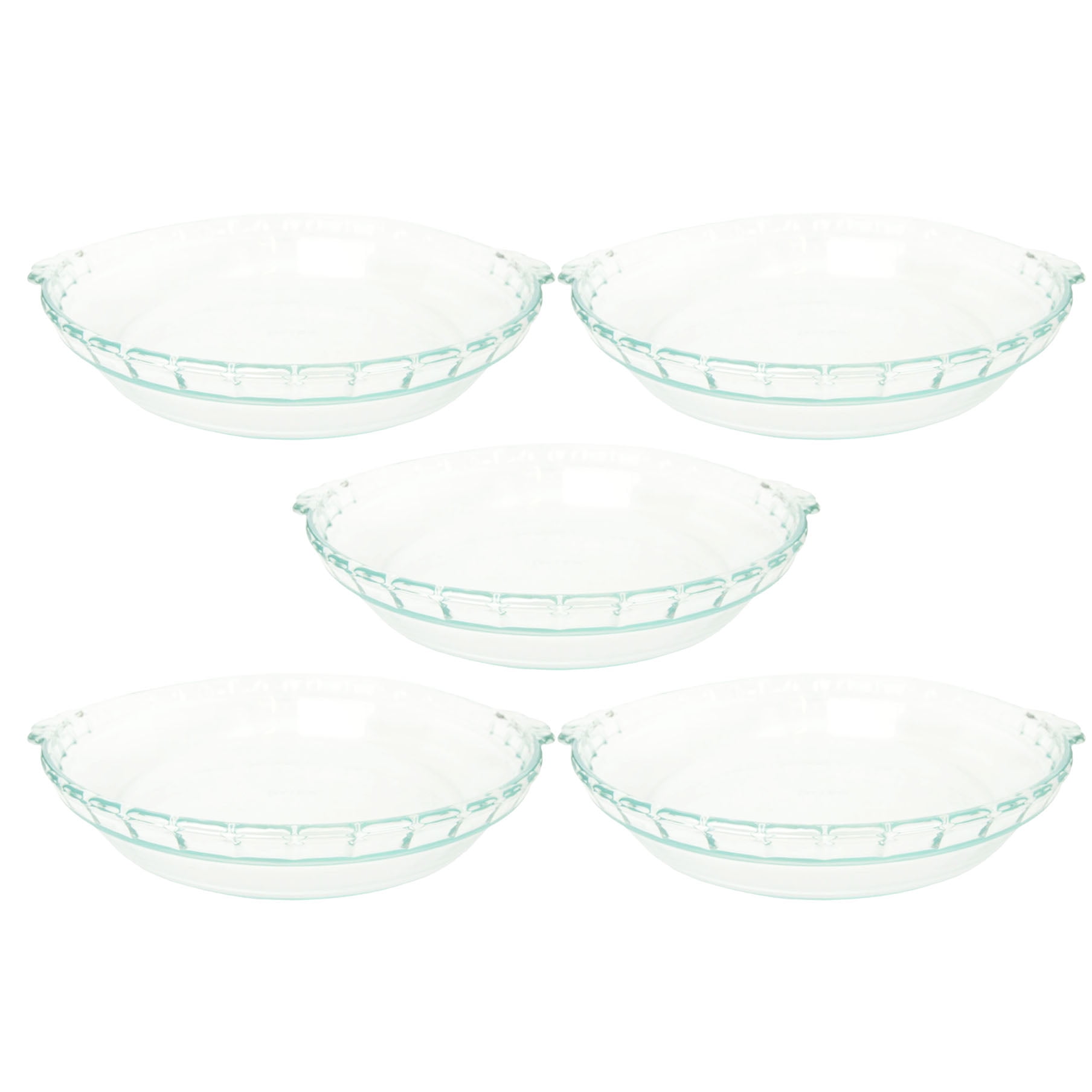 Pyrex 24CM Basics 9.5" Glass Pie Plate Dish (5pack)
