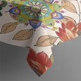 thumbnail image 3 of Pioneer Flower Floral Print Pattern Rectangle Tablecloth 60"x84",Waterproof Polyester Rectangle Table Cloth, Wipeable Spillproof Polyester Tablecloth for Dining, Camping, Indoor and Outdoor, 3 of 5
