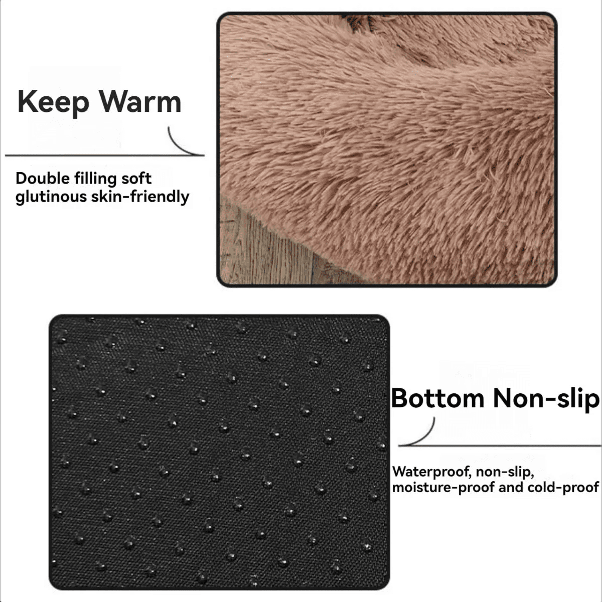 Plush Cozy Dog Bed – Soft Donut/Orthopedic Pet Bed for Small, Medium & Large Dogs, Removable Washable Cover, Comfortable Indoor Lounger