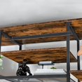 thumbnail image 6 of ZXNYH TV Stand with Power Outlets to 75 Inches, TV Console Table with Open Storage Shelves Cabinet, Industrial Media Entertainment Center for Living Room Bedroom, Rustic Brown and Black, 6 of 6