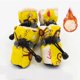 thumbnail image 1 of Juego de cubiertas de zapatos impermeables para perros, zapatos silenciosos antideslizantes de suela suave reutilizables, botas cálidas de invierno para cachorros para días lluviosos al aire libre, 4, 1 of 4
