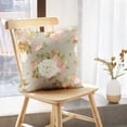 thumbnail image 5 of LALILO Throw Pillow Covers Floral With Roses Watercolor Accent Art Cushion Cover 18" x 18", 2 Pack, 5 of 6
