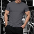 thumbnail image 2 of Leey-World Mens T Shirt Men's 2 Pack Acid Wash Cotton T-Shirts Oversized Unisex Short Sleeves Summer Casual Basic Tee Tops(Dark Gray,L), 2 of 4