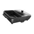 thumbnail image 1 of Luzkey Electric Hot Pot with Grill Barbecue Grill Cooking Pot Compact Smokeless Grill Kitchen Cooker for Apartments Family Gathering Black, 1 of 8