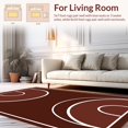 thumbnail image 2 of ODIKA 5' x 7' Machine Washable Non-Slip Area Rug, Geometric Medallion High Traffic Rug, Brown, 422056, 2 of 7