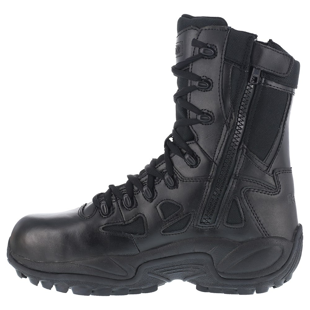Reebok Work  Mens Rapid Response Rb 8 Inch Side Zip Composite Toe   Work Safety Shoes Casual - image 3 of 5