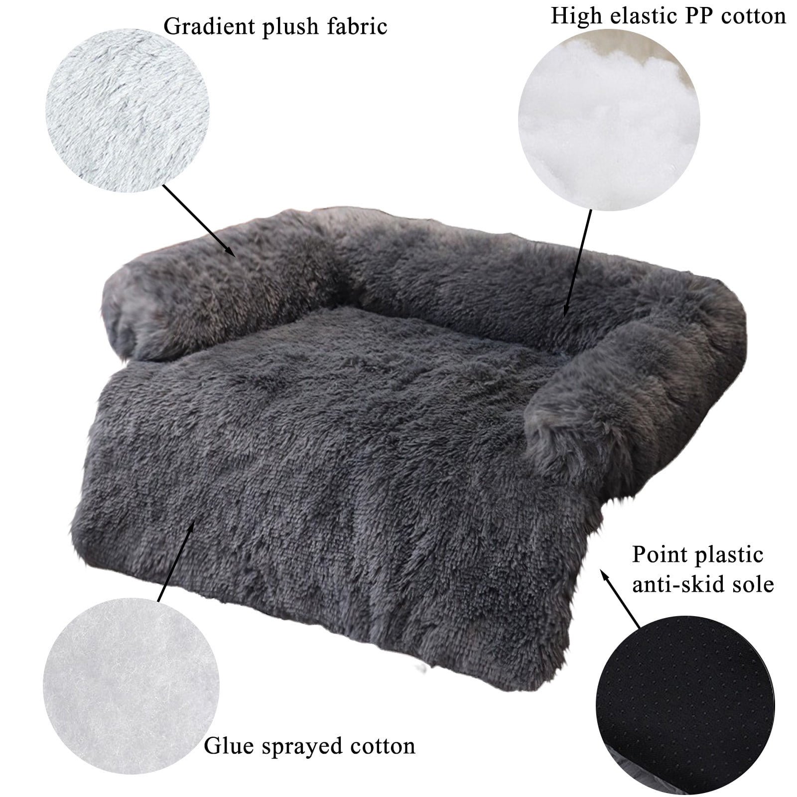 Elevated Pet Bed Mattress with Sofa and Cats Comfortable Sleeping Pad