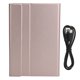 thumbnail image 1 of Funda con Teclado para Samsung Galaxy Tab A7 T500 / T505 de 10,4 Pulgadas Tableta, Funda Trasera de Cuero de PU con Teclado Bluetooth Inalámbrico Desmontable (Oro Rosa) Ecomeon no, 1 of 6
