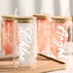 thumbnail image 4 of Vaso de cristal transparente con tapa de 16 oz personalizado: una gran elección para quienes desean dar un toque personal a sus bebidas., 4 of 6