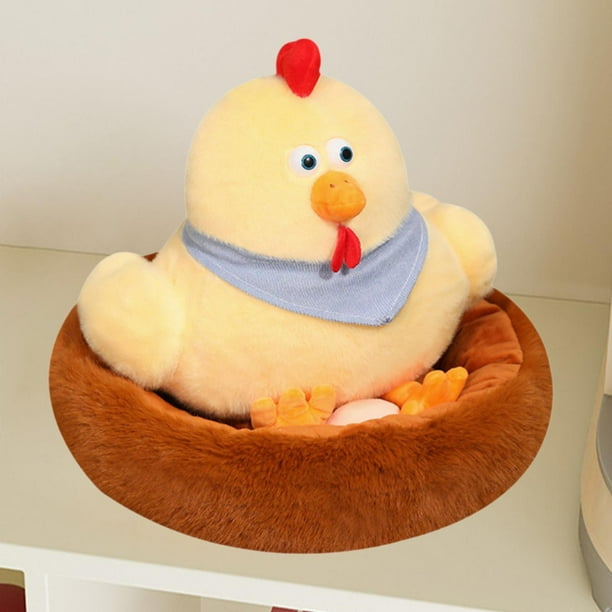 Juguete de peluche de gallinero, muñeco suave de pollito, regalo de muñeca cómoda y creativa para niños, muñeco de de peluche para M
