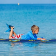 Costway 6 Surfboard Foamie Body Surfing Board W/3 Fins & Leash for Kids Adults Yellow