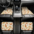 thumbnail image 7 of Naloa Flower Fox Car Foot Mat Set of 4 Pieces - Universal Floor Liner Neoprene Full Set Floor Mats for Cars Trucks SUV, 7 of 7