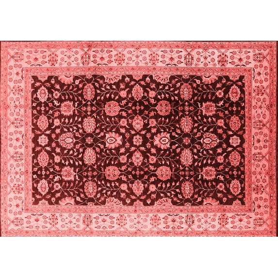 Ahgly Company Indoor Rectangle Oriental Red Traditional Area Rugs, 3' x 5'