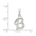 thumbnail image 3 of Sterling Silver Script B Pendant Necklace for Women, Polished Cursive Initial Charm on Dainty Chain, Personalized Monogram Alphabet Jewelry for Identity and Style, 3 of 6