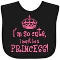 thumbnail image 3 of Inktastic So Cute Princess Girls Baby Bib, 3 of 4