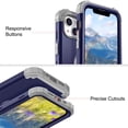 thumbnail image 5 of iPhone 14 Plus Case 6.7 inch 2022, Allytech Heavy Duty Hybrid Hard PC Back + Soft TPU Inner + Front PC Frame Drop Protection Case for iPhone 14 Plus 5G, Darkblue, 5 of 6