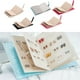 thumbnail image 4 of Yuarrent Pendiente Collar Almacenamiento Libro Pendientes portátil Titular Organizador Bolsa de exhibición de joyería Suministro de embalaje Almacenamiento y organización del hogar Rosa, 4 of 6